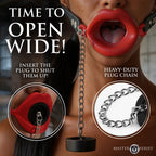 Master Series Plugged Silicone Feeding Gag > Bondage Gear > Gags and Bits