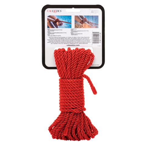 Scandal Red BDSM Rope 32.75ft Shibari Bondage Rope Toy Rope