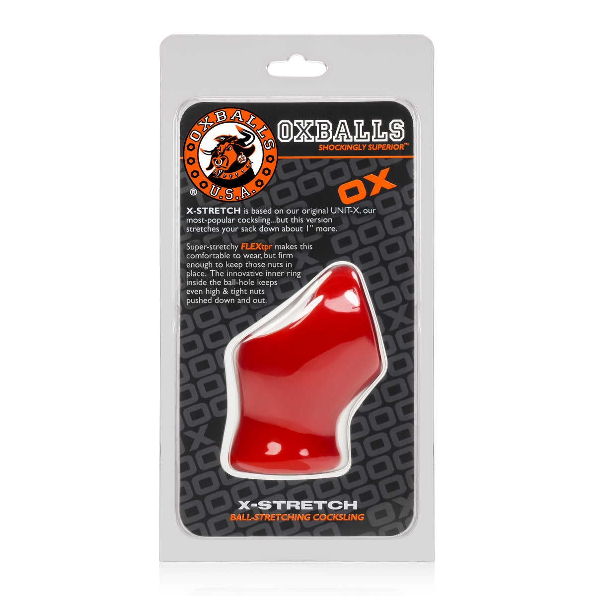 OXBALLS UNIT-X STRETCH – Sporty Sleek Cocksling with Extended Ballstretcher Default Title COCK RINGS Sling