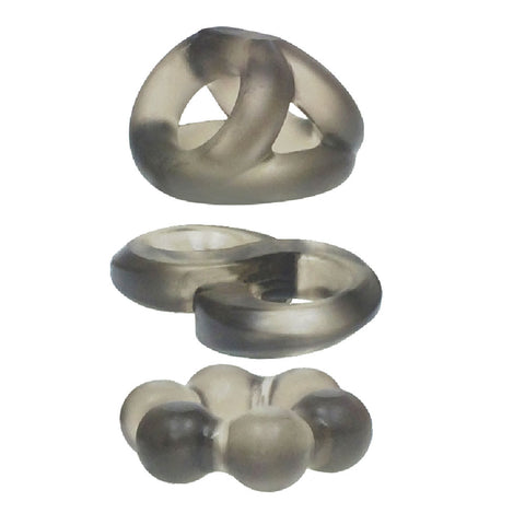 Phat Rings Smoke Cock Rings Set of 3 > Cock Ring > Sets