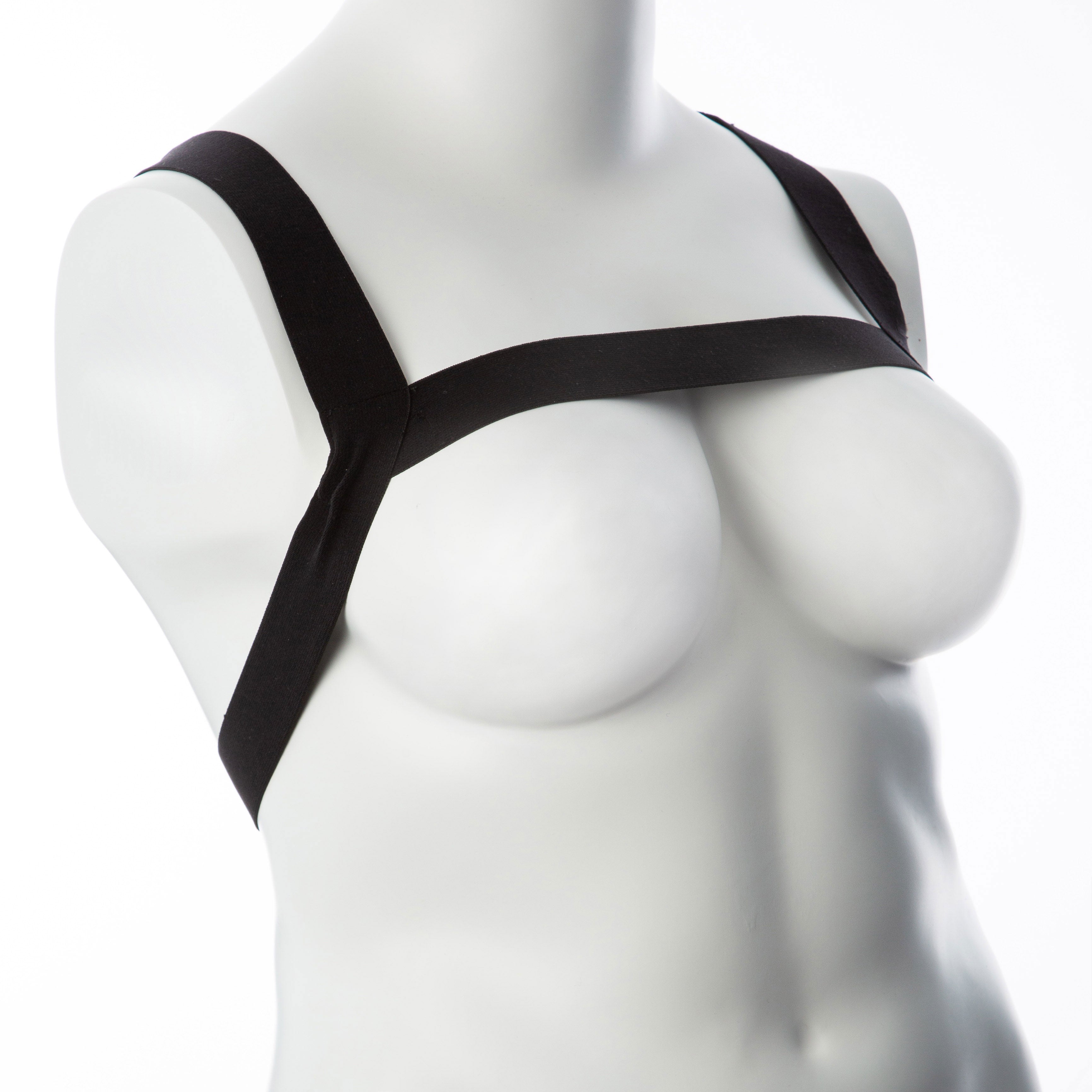 Gender Fluid Billie Harness L-XXL Black Elastic Stretch Unisex Body-Hugging Design L XL > Clothes > Womens Harnesses