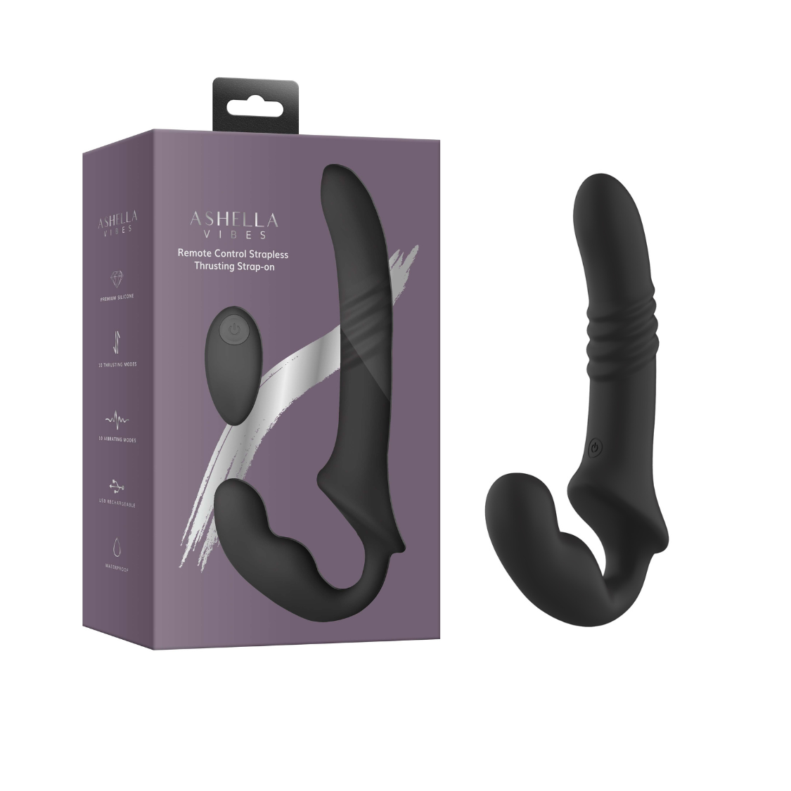 Ashella Vibes (Remote-Controlled) – Strapless Thrusting Strap-On Default Title > Dildos > Strapless Strap Ons Main image