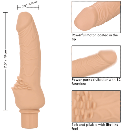 Power Stud Cliterrific Extra Large Vibrator - Ivory > Vibrators > Standard Vibrators