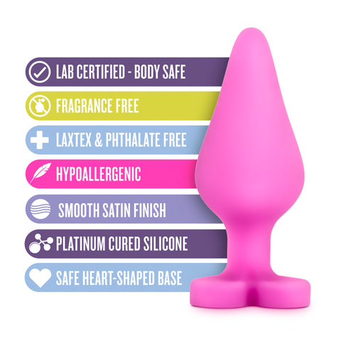 Naughty Candy Heart Be Mine Silicone Anal Plug Gift > Anal Range > Butt Plugs