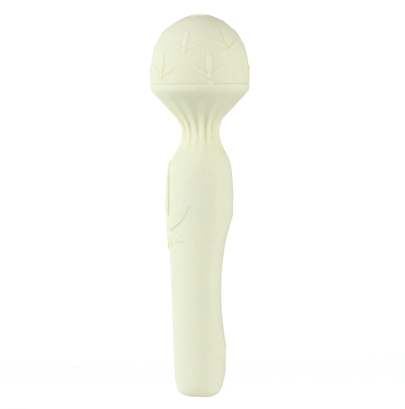 Maia Marlie 420 Massage Wand 20.6 cm USB Rechargeable with Hemp Leaf Design Green Electric Massager