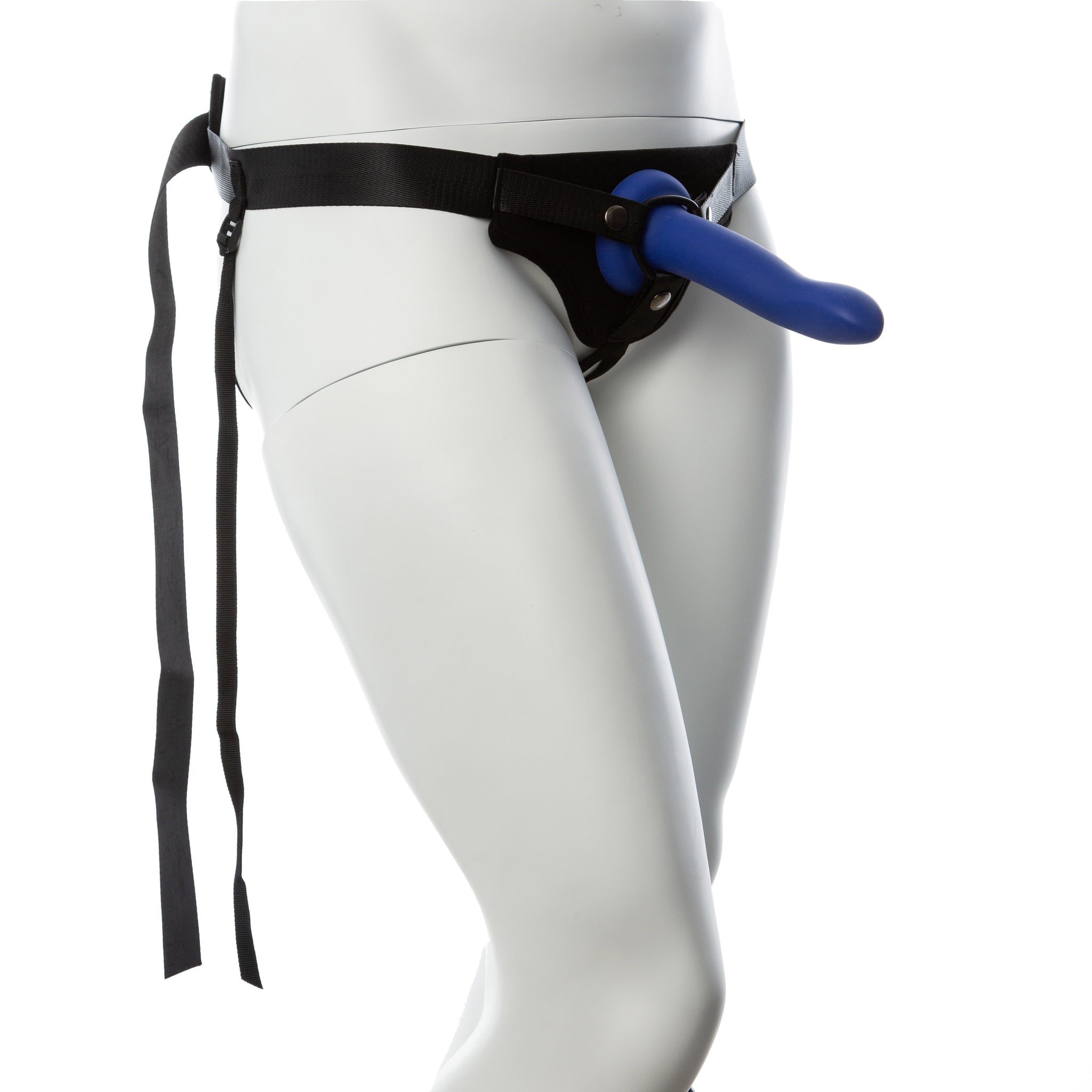 Gender Fluid Skylar Strap-On Harness One Size Black with Adjustable Nylon Straps and Padded Comfort > Dildos > Strap On Harnesses
