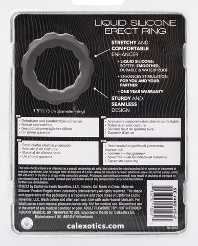 Alpha Liquid Silicone Erect Ring Stretchy Comfortable Gray Beaded Design COCK RINGS