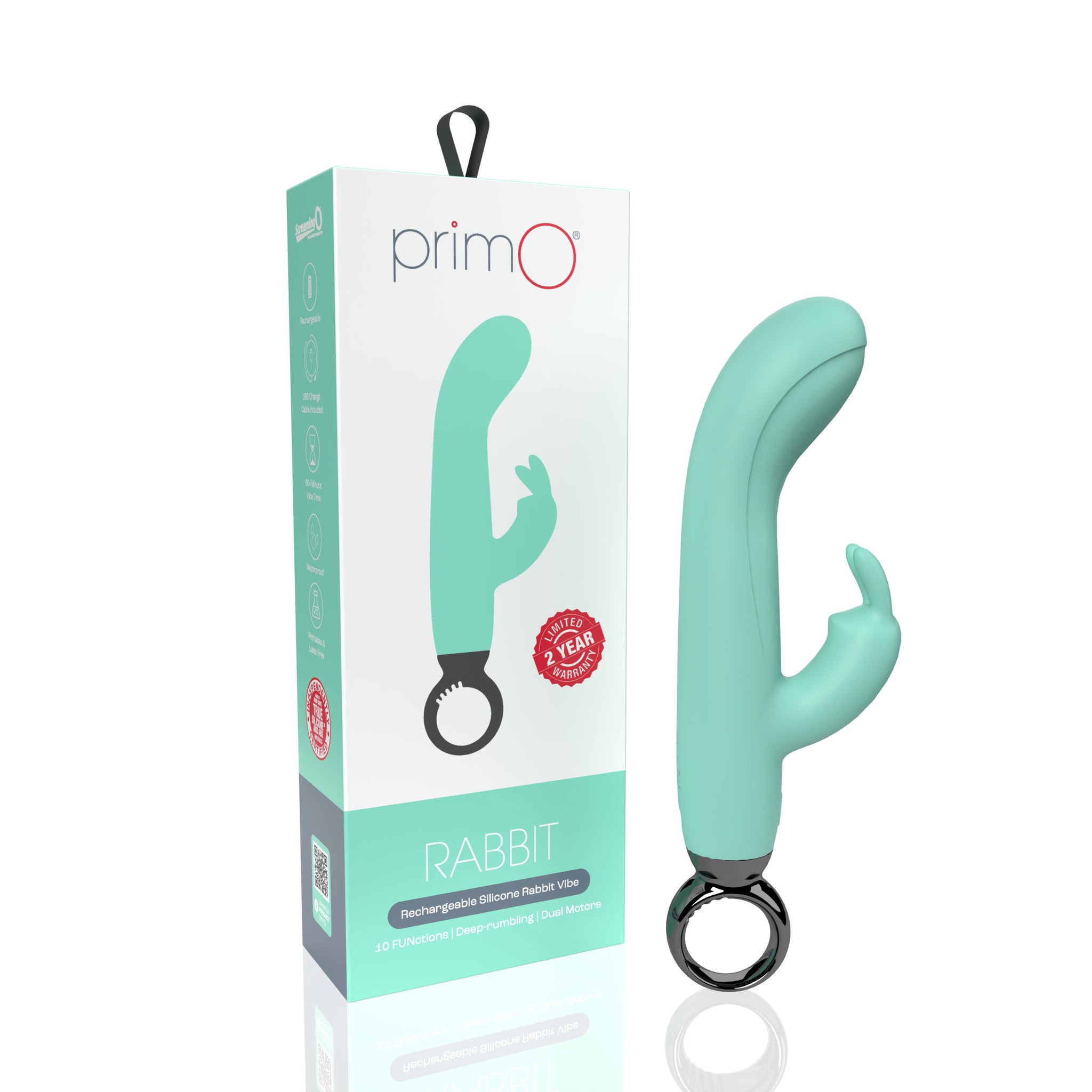 Screaming O PrimO Rabbit 4.5 Inch Silicone Rabbit Vibrator > Vibrators > Ladies > Rabbit