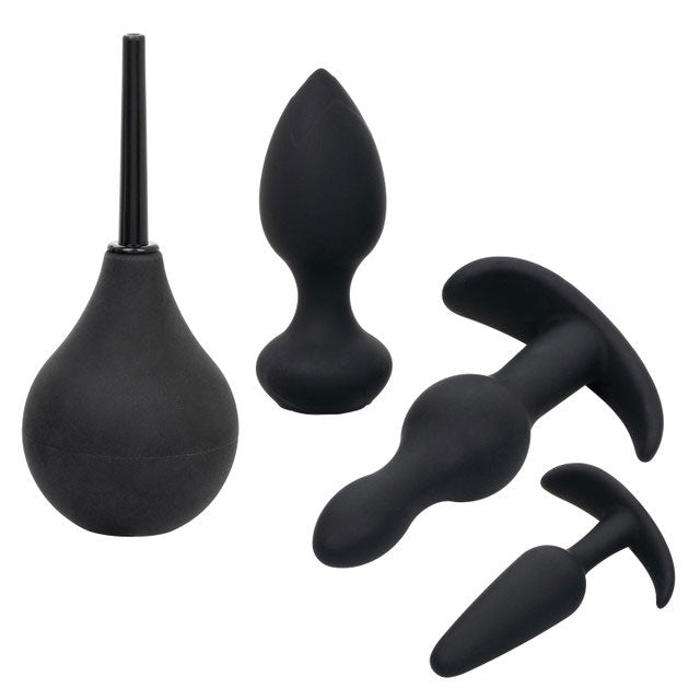Pleasure Kits Anal Explorer Collection (Black) – Anal Toy Kit > Anal Range > Butt Plug Kits