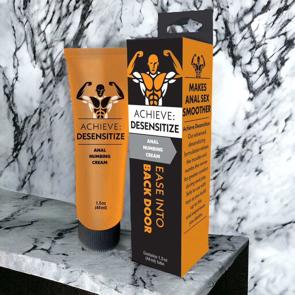 Achieve: Desensitize Cream 2oz for Enhanced Pleasure Anal Lubricant