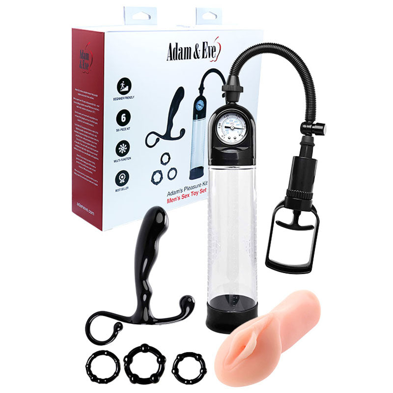 Adam & Eve ADAMS PLEASURE KIT - Male Kit - 6 Piece Set > Sex Toys > Sex Kits Main image