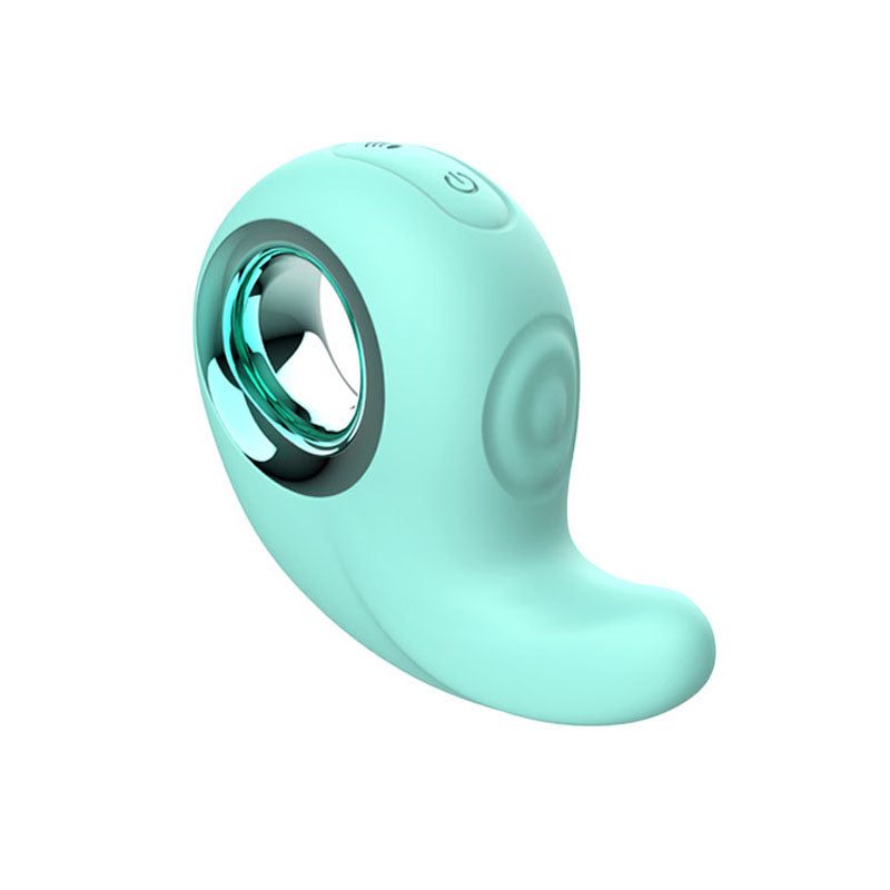 Adam & Eve Curvy Cutie Pleasure Combo Teal Tapping Stimulator > Vibrators > Ladies > Clitoral Vibrators and Stimulators Main image