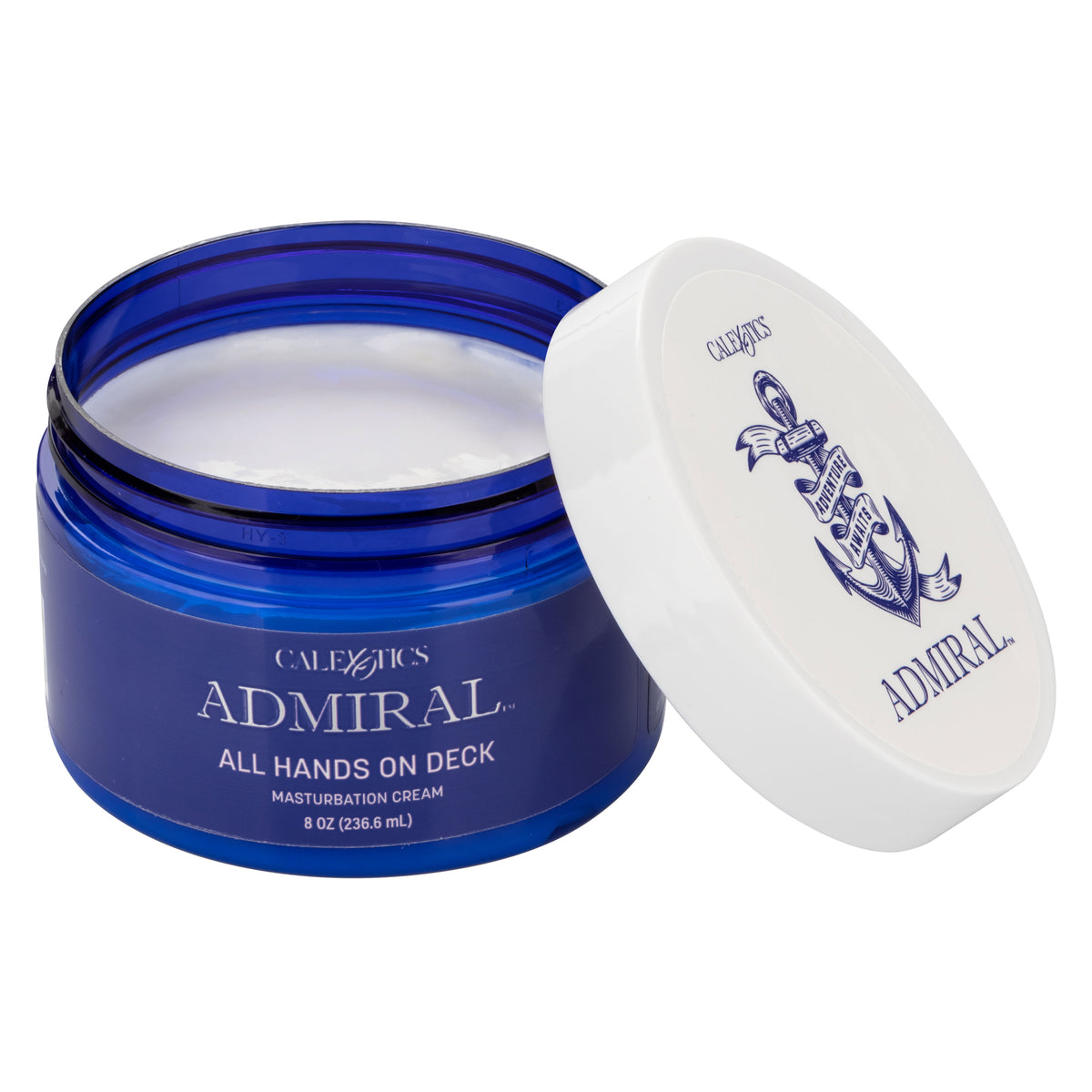 Admiral All Hands on Deck Masturbation Cream 8 Fl Oz Premium Moisturizing Lubricant with Almond Oil > Lube > Masturbation Cream
