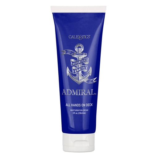 Admiral All Hands on Deck Masturbation Cream Tube 8 fl oz Blue > Lube > Masturbation Cream Main image