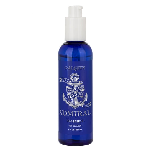 Admiral Seabreeze Toy Cleaner Blue Bottle 4 fl. oz with Pump Spray Adult Toy Cleaner