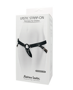 Adrien Lastic Black Denim Strap-on Harness with Silicone Ring Adjustable Waistband > Dildos > Strap On Harnesses