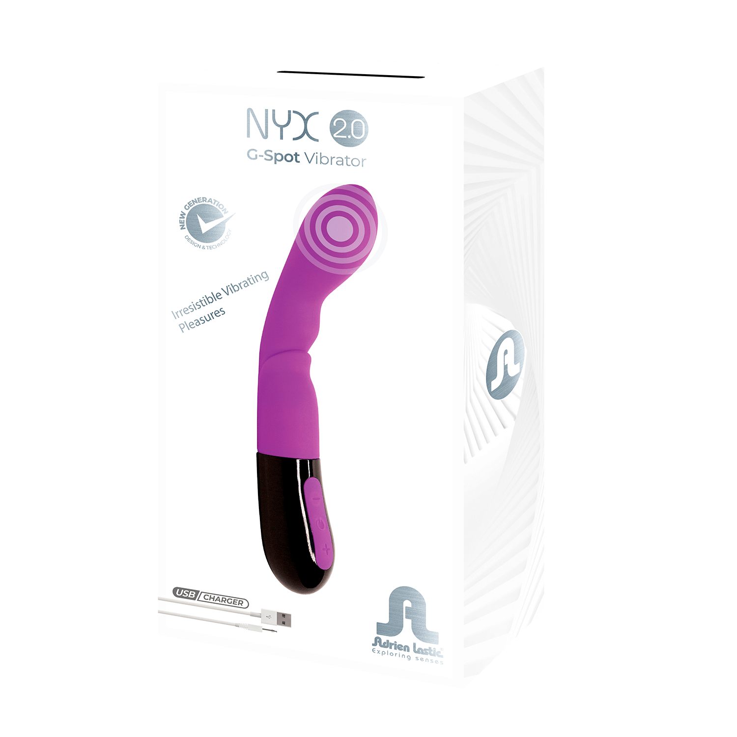 Adrien Lastic Nyx 2.0 Purple 2.0 G-Spot Vibrator with Charger > Sex Toys For Ladies > G-Spot Vibrators Main image