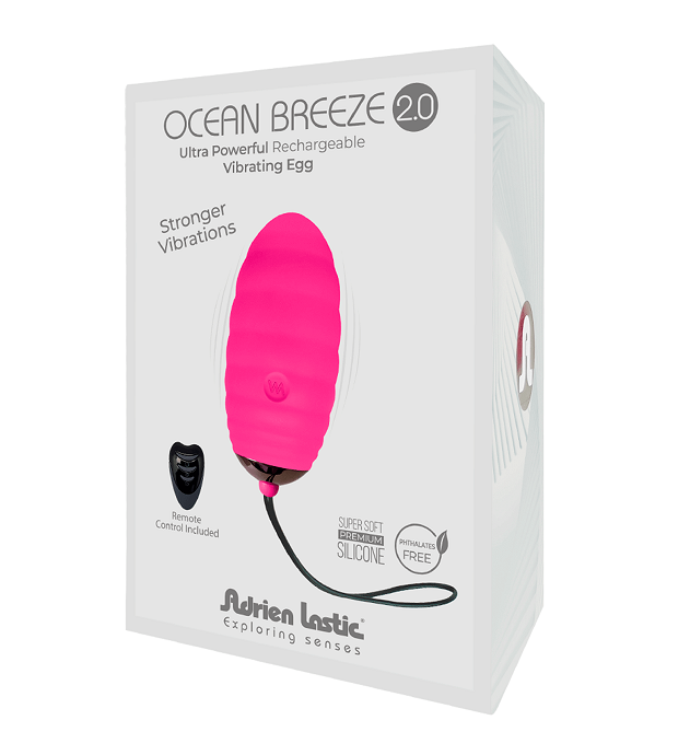 Adrien Lastic Ocean Breeze 2.0 Rechargeable Pink Bullet with Remote BULLETS