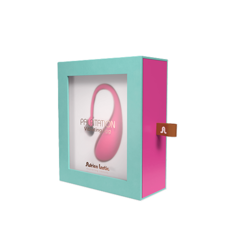 Adrien Lastic Palpitation Pink Silicone Vibrating Egg with Nine Function Modes and Remote Control App EGGS