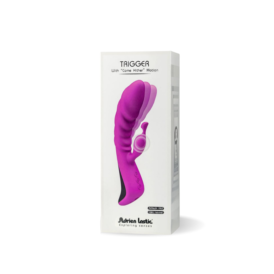 Adrien Lastic Trigger Vibrator Magenta With Independent Vibration And Oscillation Modes > Vibrators > Standard Vibrators Main image