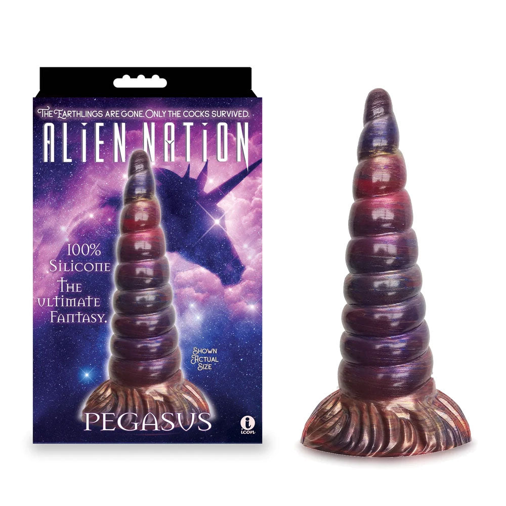 Alien Nation Pegasus (Multi-Color) – 7 Inch Fantasy Dong > Dildos > Fantasy Main image