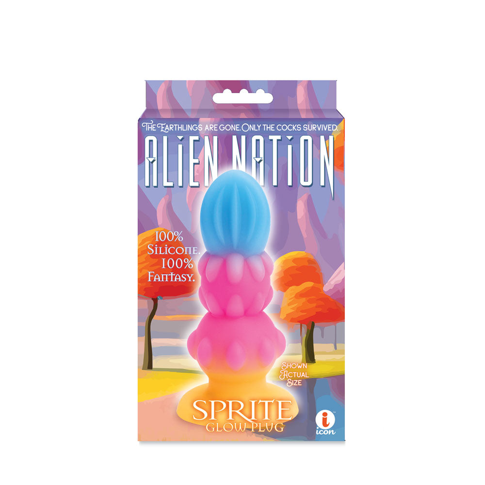 Alien Nation Sprite 5.5 Inch Glow Silicone Butt Plug Body-Safe Material > Dildos > Fantasy