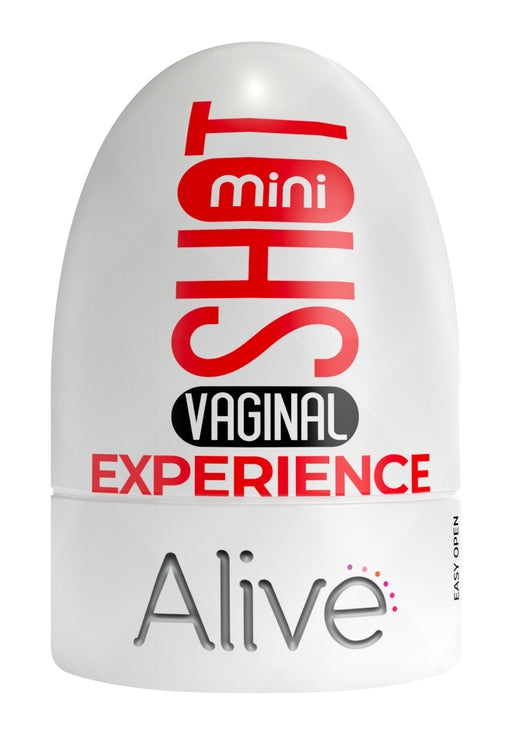 Alive Mini Shot Masturbator Vagina Vaginal Experience Compact White > Sex Toys For Men > Masturbators Cup Main image