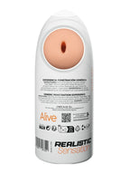 Alive Flex Generic Experience Masturbator in Retail Packaging Back View