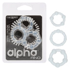 Alpha Liquid Silicone Beaded Rings Set of Three Premium Enhancers > Cock Ring > Sets
