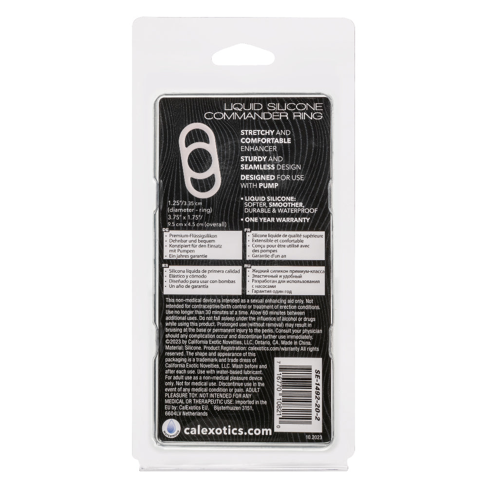 Alpha Liquid Silicone Commander Ring Natural Enhancement > Cock Ring > Single