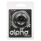 Alpha Liquid Silicone Prolong Medium Ring Black Stretchy Erection Enhancer > Cock Ring > Single