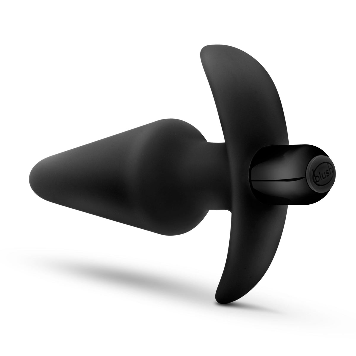 Anal Adventures Platinum Silicone Vibrating 5 Inch Anal Plug Black > Anal Range > Butt Plugs