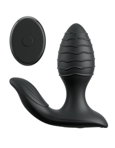 Anal Fantasy Elite Gyro Milk Pro Black 4.25" Prostate Stimulator > Anal Range > Prostate Plugs