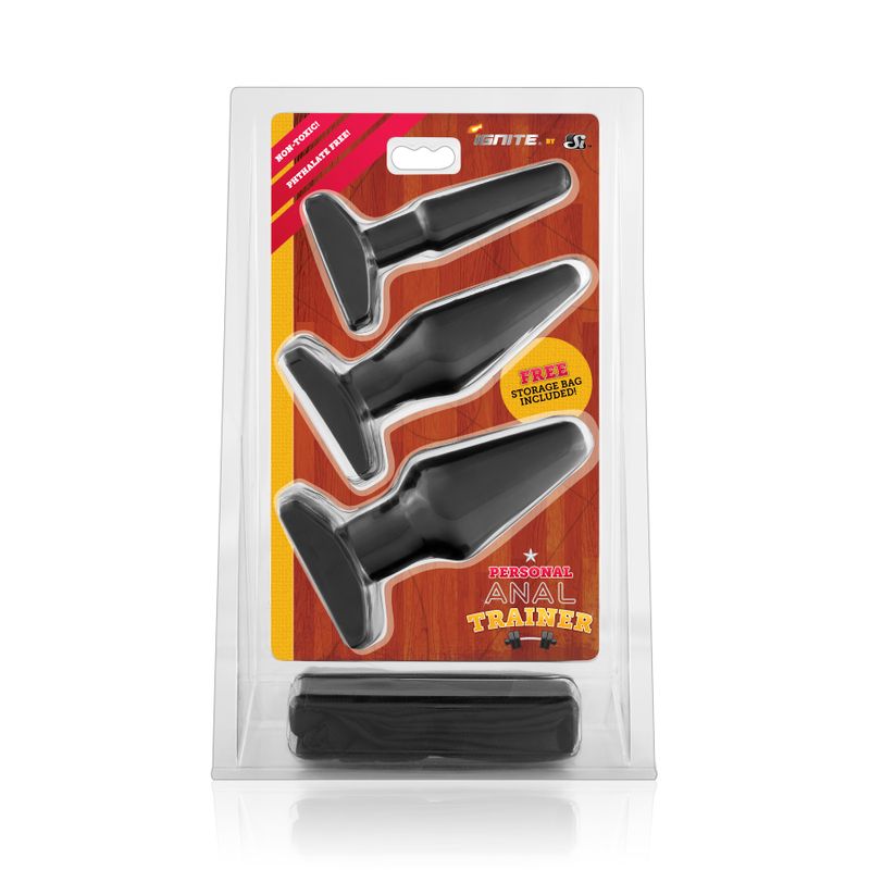 Anal Trainer Kit Black - 3 Sizes for Beginners Secondary image