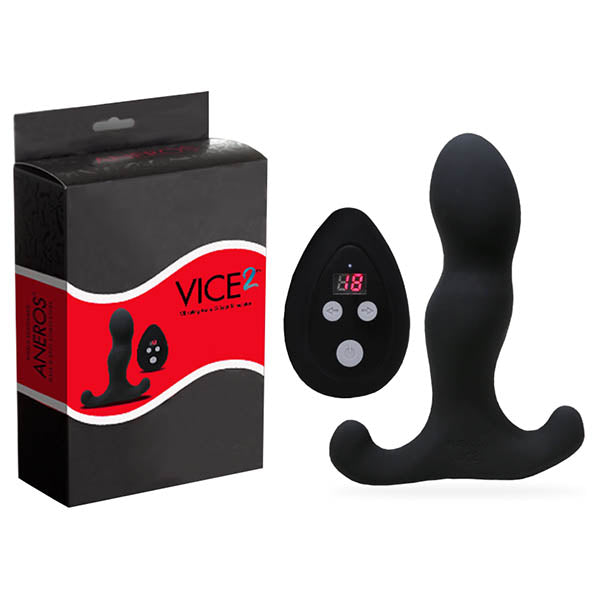 Aneros Vice 2 Rechargeable Vibrating Prostate Massager with Remote Black > Anal Range > Prostate Massagers