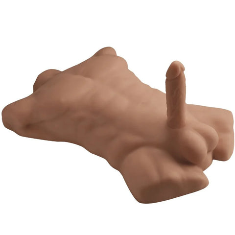 Silexd 7 Inch Apollo Torso and Dildo Liquid Silicone Caramel > Sex Toys > Sex Dolls > Premium