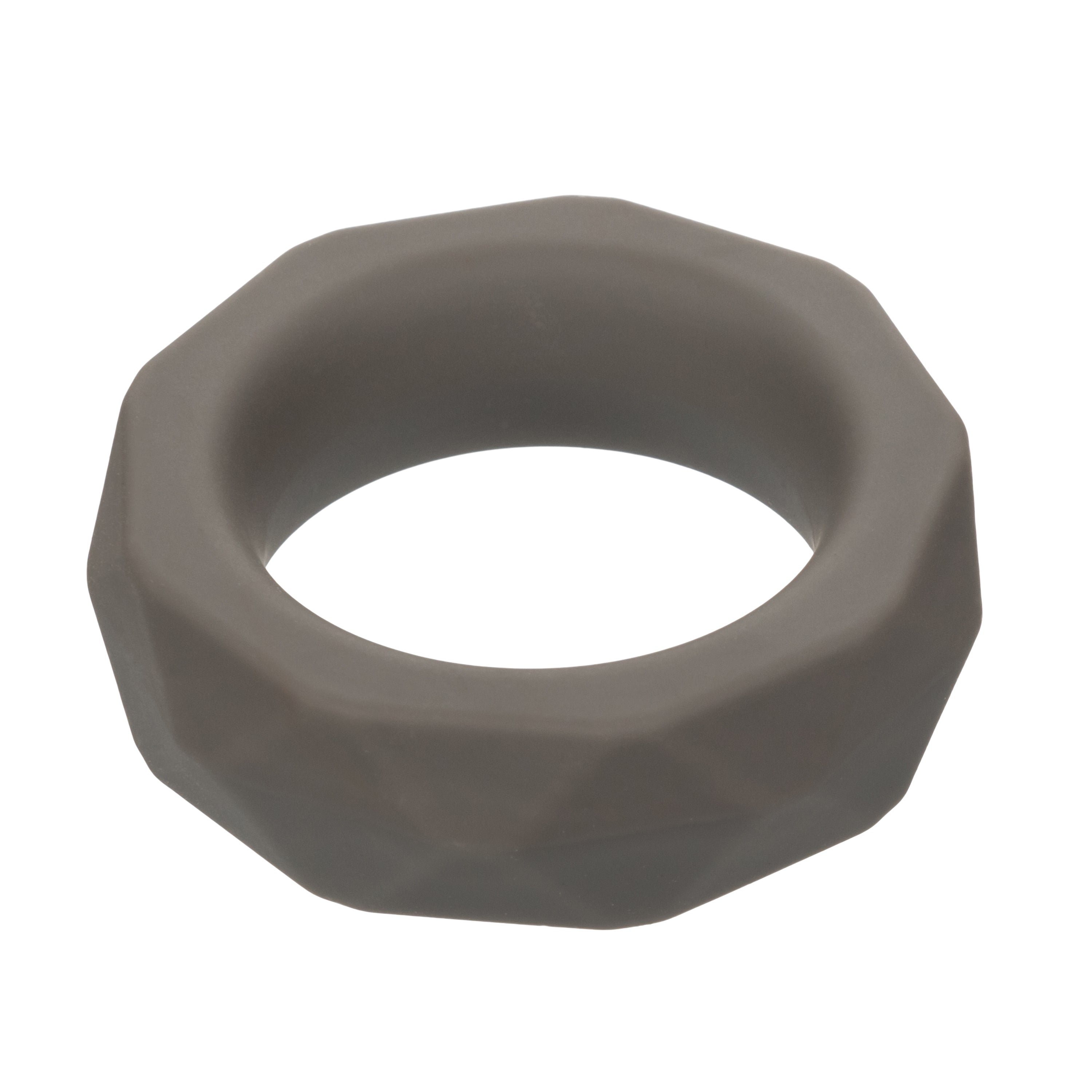Alpha Liquid Silicone Prolong Prismatic Ring Gray 1 Inch Diameter Stretchy Durable Silicone Gray > Cock Ring > Single