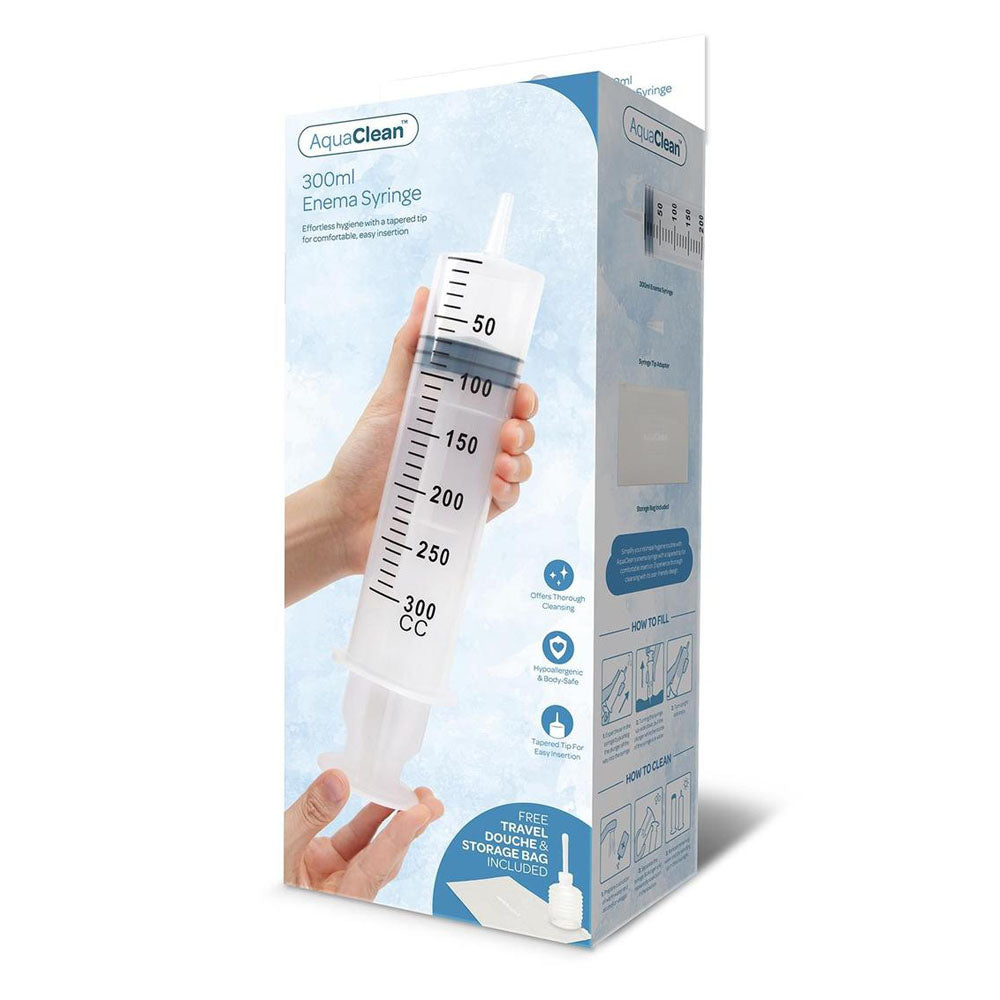 AquaClean 300ml Enema Syringe with 150ml Travel Douche Included > Essentials > Douches Main image