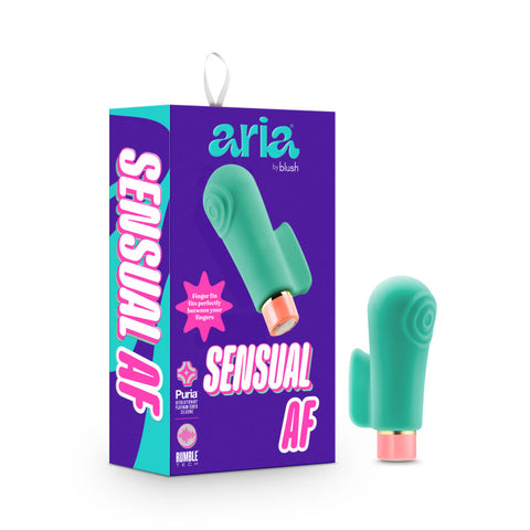 Aria Sensual Af Teal Usb Stimulator Finger Stimulator
