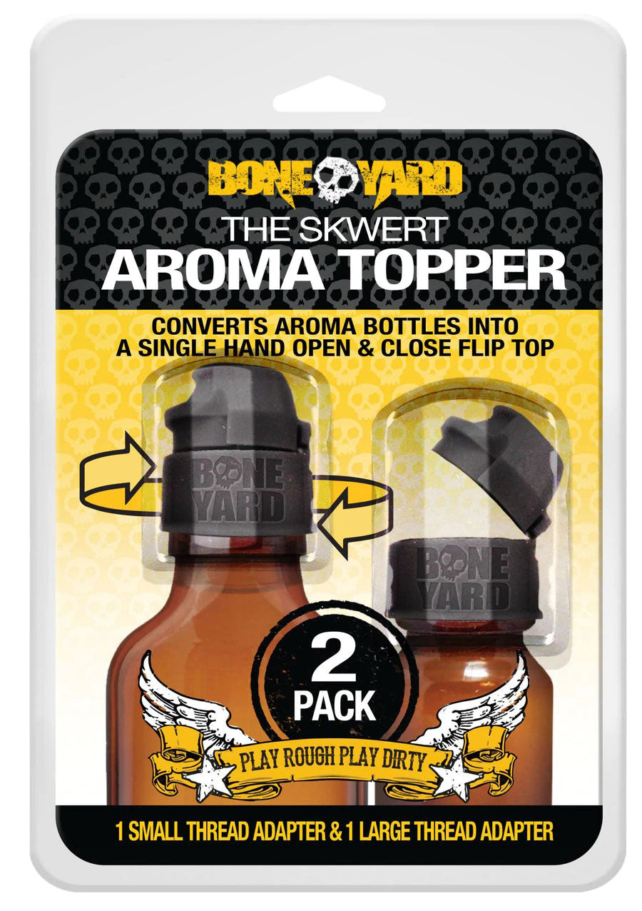 Aroma Topper 2 Pc - Small and Large Easy Flip Cap > Bondage Gear > Sniffer Caps Main image
