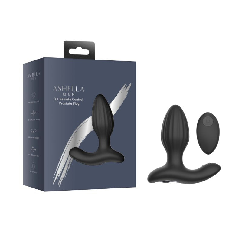 Ashella Men X1 Remote Control Prostate Plug > Anal Range > Prostate Plugs