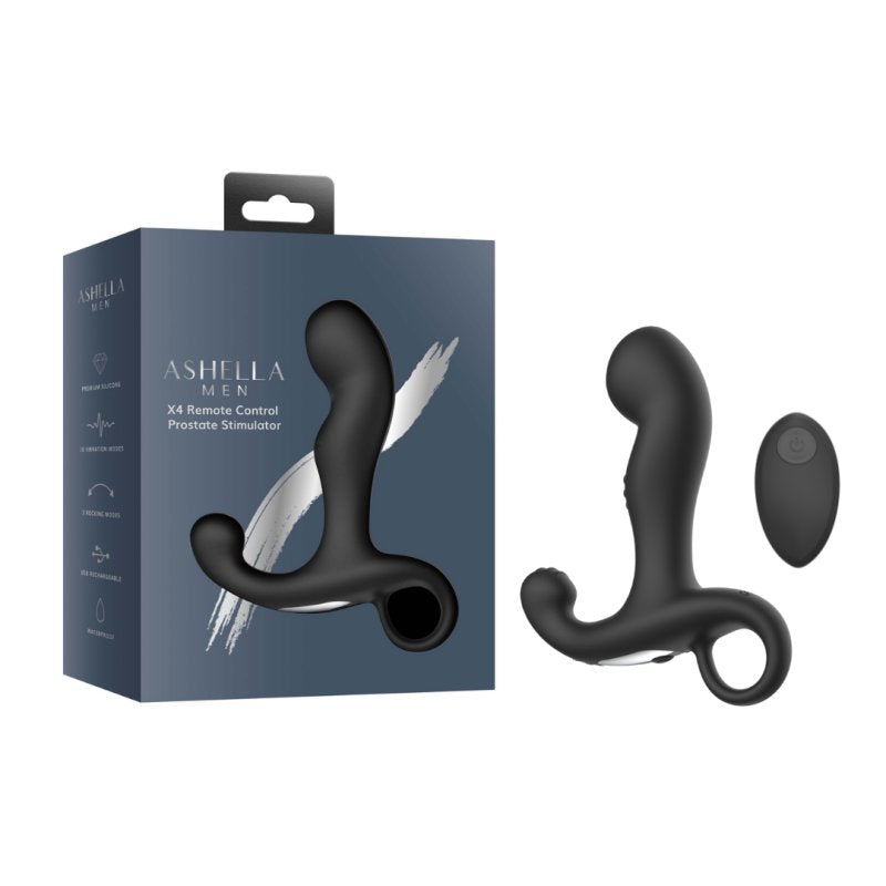 Ashella Men X4 – Remote Control Vibrating Prostate Stimulator > Anal Range > Prostate Plugs