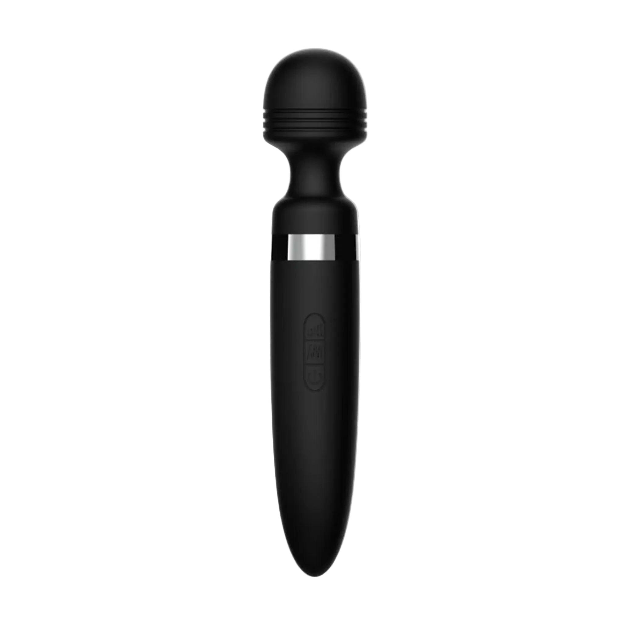 Ashella Vibes Body Wand Black Silicone Massager with 8 Speeds and 20 Vibration Modes Waterproof > Sex Toys > Massage Wands