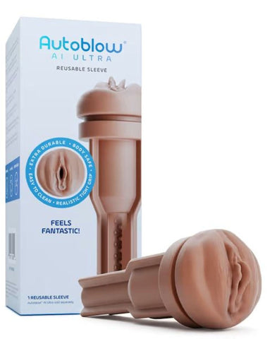 Autoblow AI Ultra Vagina Sleeve Brown Strokers - Premium