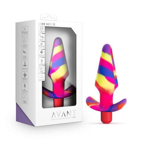 Avant Free Spirit Scarlet Silicone Butt Plug Butt Plugs - Vibrating