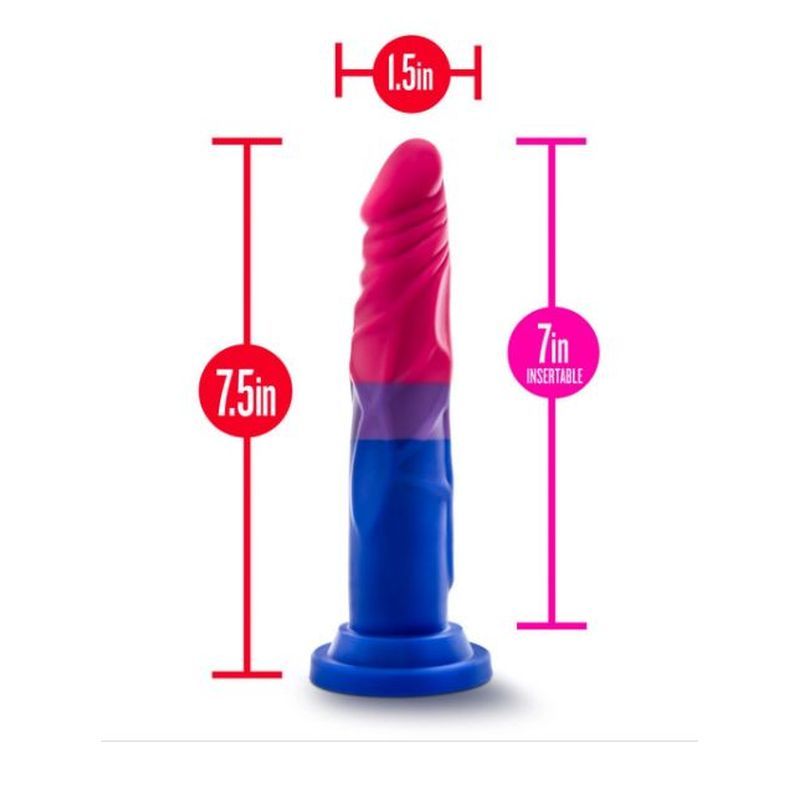 Avant Pride P8 7.5 Inch Silicone Dildo with Suction Cup Base > Dildos > Neutral Dildos