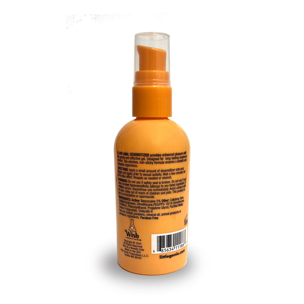 B-LUVD Anal Desensitising Lubricant 118ml Water Based Gel > Lube > Anal
