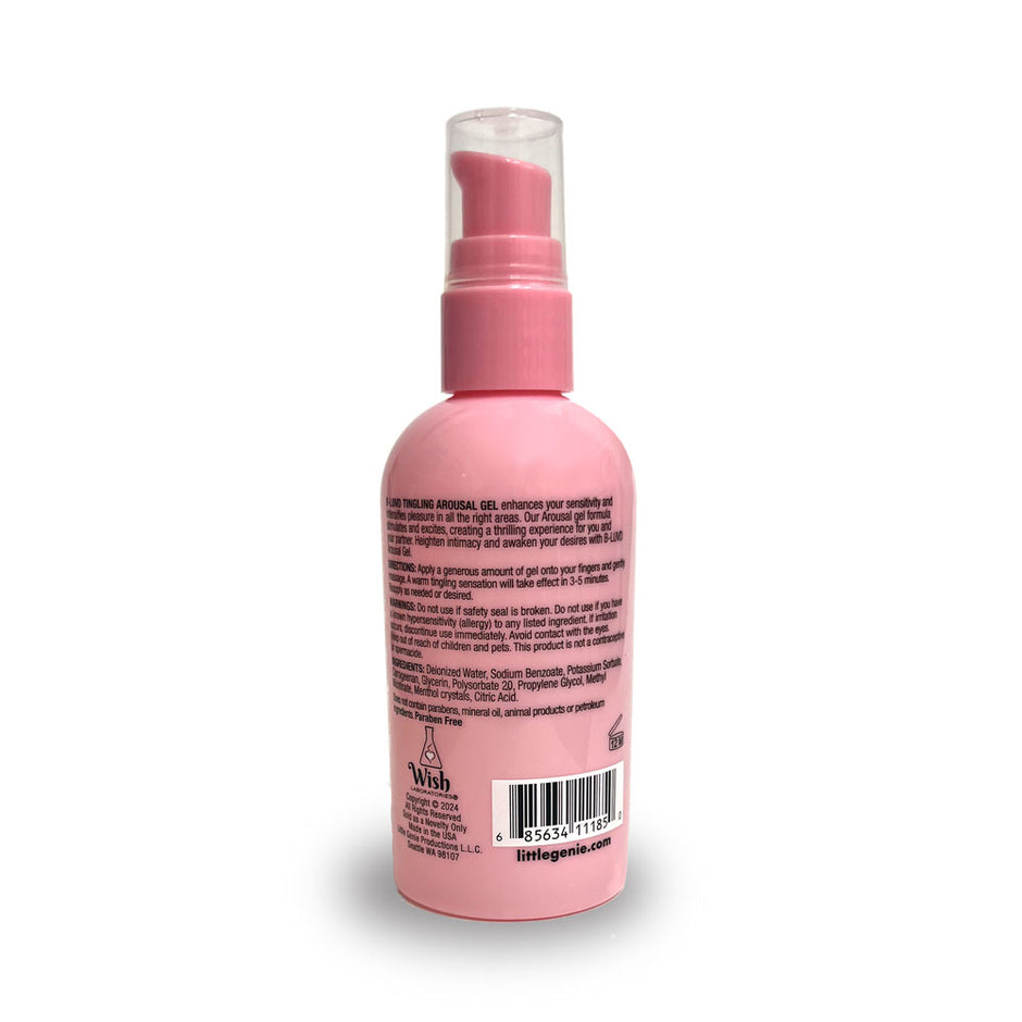 B-LUVD Tingling Arousal Gel 118ml Water Based Lubricant  Adult Stuff  Warehouse