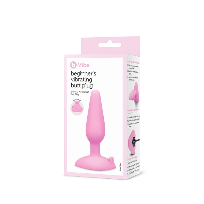 B-Vibe Beginner Vibrating Butt Plug – 4 Speeds 6 Patterns Anal Toy > Anal Range > Vibrating Butt Plugs