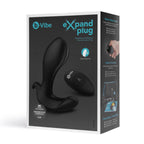 B-Vibe Expand Plug Remote Control Vibrating Expanding Anal Plug in Black > Anal Range > Tunnel and Stretchers